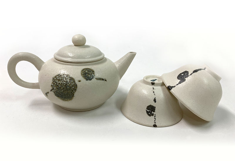 灰釉茶組 